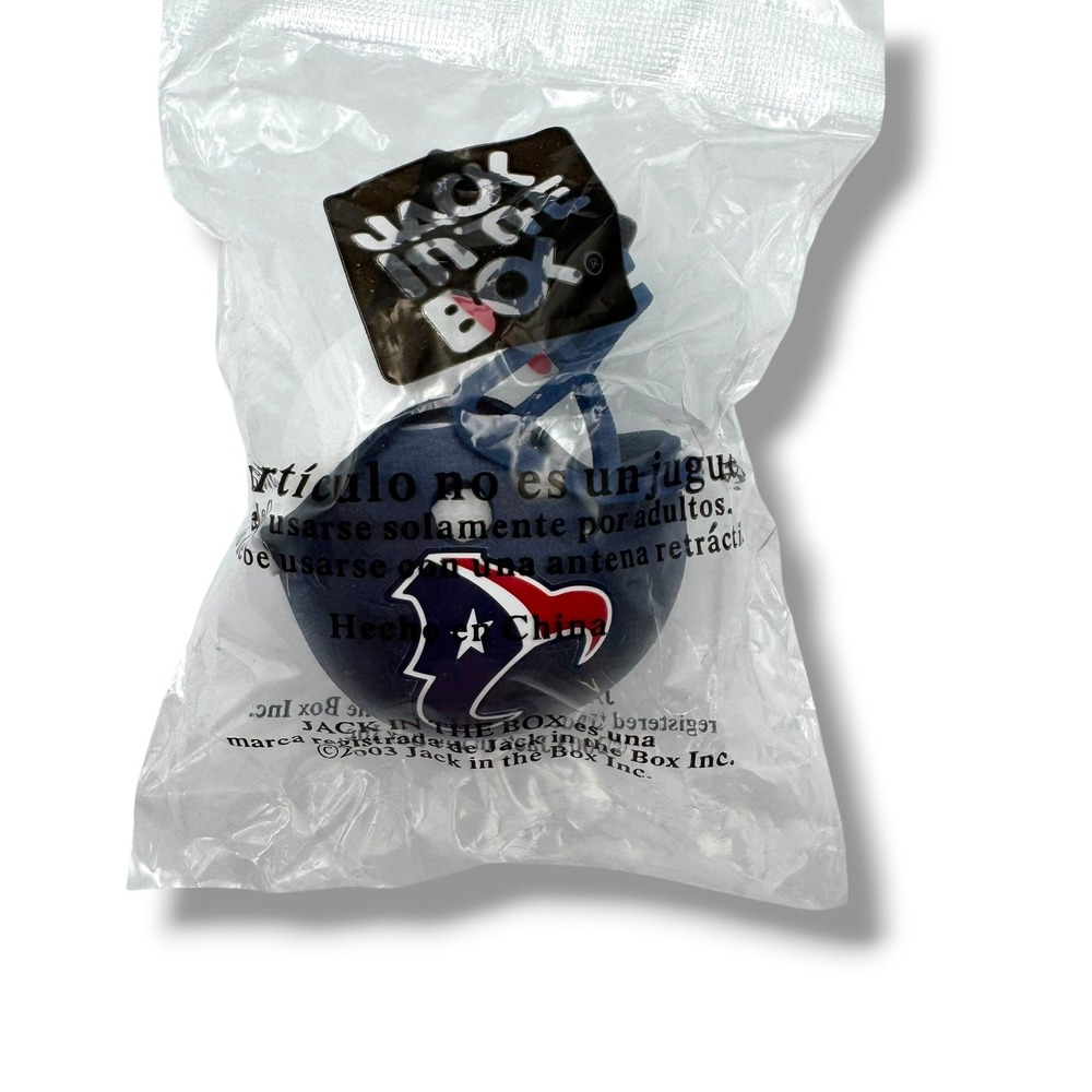 Jack in the Box Antenna Topper Blue Houston Texans NFL Helmet 2003